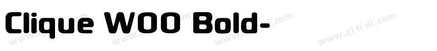 Clique W00 Bold字体转换